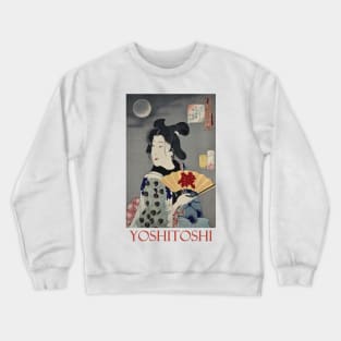 Brothel Geisha by Tsukioka Yoshitoshi Crewneck Sweatshirt